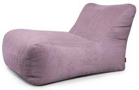 Fotoliu bean bag mov cu tapițerie din catifea reiată Lounge 100 – SLOWDOWN