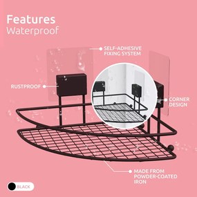 Raft de colț autoadeziv pentru baie Compactor Magic Bath