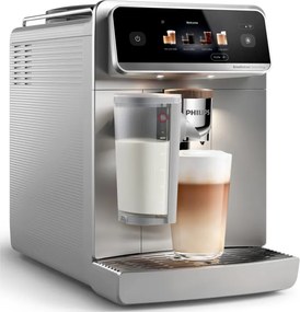 Espressor automat Philips Café Aromis 8000 EP8757/20, 1500 W, 15 bar, 1,5 l, 54 de bauturi, LatteGo Pro, SilentBrew, BrewExtract, Quiet Mark, Ecran tactil, HomeID, Gri
