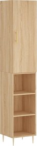 vidaXL Dulap înalt, stejar sonoma, 34,5x34x180 cm, lemn prelucrat