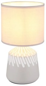 Lampa de masa ceramica cenusie RELA