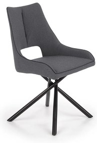 Scaun de bucaterie Varian, gri/negru