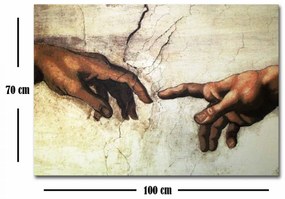 Pictură Decorativă pe Pânză 70100FAMOUSART-038, 70x100 cm, Reproducere Michelangelo Buonarroti