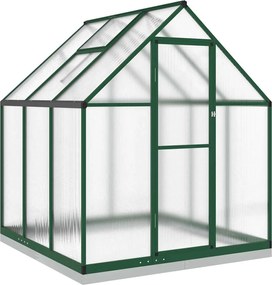 vidaXL Sere cu cadru de bază, verde, 169x169x202 cm, aluminiu