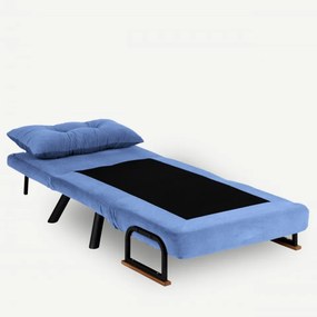 Fotoliu Extensibil cu 1 Loc Sando Single, Albastru