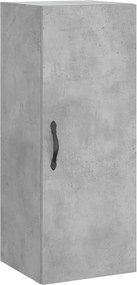 vidaXL Dulap de perete, gri beton, 34,5x34x90 cm, lemn prelucrat