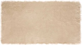 vidaXL Covor din Lână Faux Tafalla Bej 60 x 110 cm Poliester