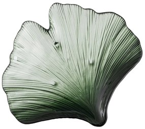 Tavă decorativă din sticlă 16x17 cm Gingko – Ixia