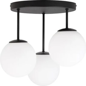 Lustră aplicată MOONLIGHT, 3 x E27, 15 W, 230 V, neagră