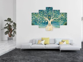 Tablou – Arbore magic cu spirale (150x105 cm)