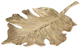 Platou Golden Leaf din metal 24x21 cm - modele diverse