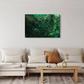 Tablou - Imagine microscopică verde (90x60 cm)