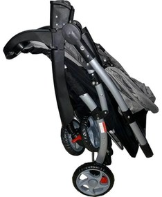 Carucior nou nascuti 2 in 1 BABY CARE™ PRO C18, Maner reversibil, Spatar reglabil in 3 trepte, Amortizoare, Frana picior,Pliabil ,GRI