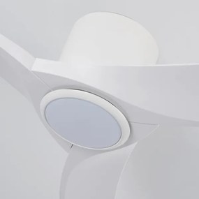 ZEVENTI - Ventilator de tavan LED ORBITO LED/24W/230V Wi-Fi Tuya alb + telecomandă