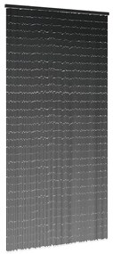 vidaXL Perdele ușă cu insecte gri închis 100x220 cm bambus
