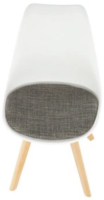 Scaun Culoare Alb / Maro, DAMARA