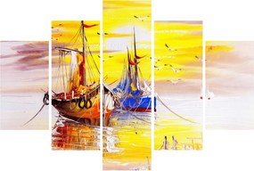 Tablou - Pictură barcă (150x105 cm)