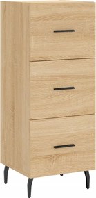 vidaXL Servantă, stejar sonoma, 34,5x34x90 cm, lemn compozit