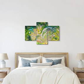 Tablou cu lanuri de orez din privire de sus (90x60 cm)