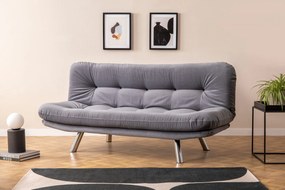 Canapea extensibilă cu 3 locuri Misa Small Sofabed-Grey Gri
