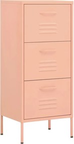 vidaXL Dulap de depozitare, roz, 42,5x35x101,5 cm, oțel