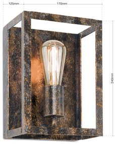 Aplica de perete vintage design decorativ Cage