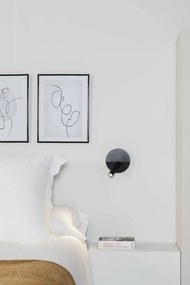 Aplica cu reader LED directionabil stil minimalist DUAS USB C negru