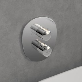 Baterie cada-dus incastrata Villeroy&Boch Antao termostatata crom lucios fara corp ingropat