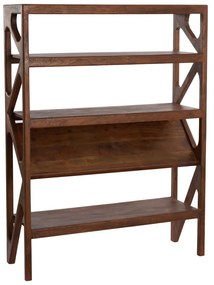 Bibliotecă maro din lemn de acacia 120x160 cm Yuki – Light &amp; Living