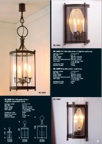 Aplica design rustic din fier forjat WL 3499