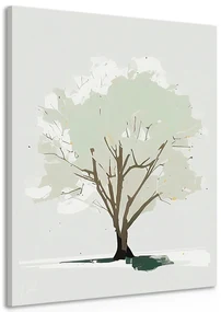 Tablou copac cu atingere de minimalism
