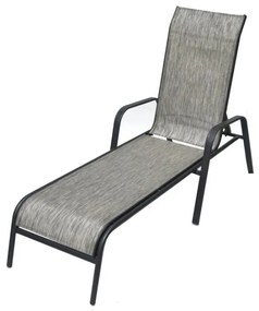 Șezlong de grădină metal ZWC-52 gri