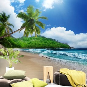 Fototapet autoadeziv plajă frumoasă pe insula Seychelles