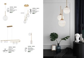Lustra cu 3 surse de lumina design modern CANTONA NVL-9960615