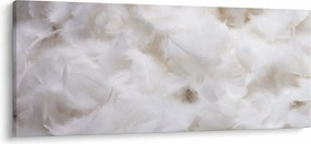 Tablou - Pene albe (120x50 cm)