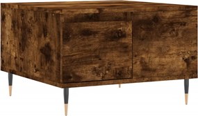 vidaXL Măsuță de cafea, stejar afumat, 55x55x36,5 cm, lemn prelucrat