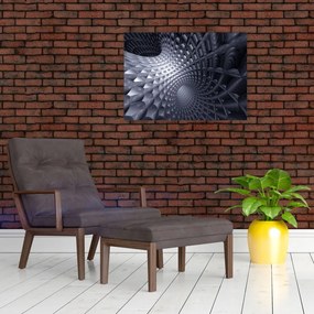 Tablou pe sticlă - Abstract 3D (70x50 cm)