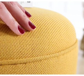 Taburet PIXI, diametru 40 cm, galben