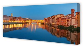 Tablouri canvas Italia podurile clădirilor de noapte