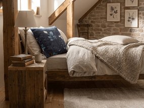 Fata de perna dubla fata DUO SENSE NOCTIFLORA 45x45 cm Cocolino/flanel, albastru inchis