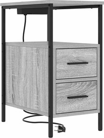 vidaXL Dulap de noapte Gri Sonoma 30 x 48 x 61 cm Lemn compozit