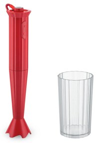 Mixer vertical,  Plisse, roșu, diametru 7 cm - Alessi