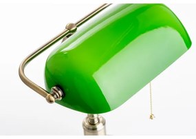 Lampă de masă Brilagi BANK OFFICE 1xE27/60W/230V alamă/verde