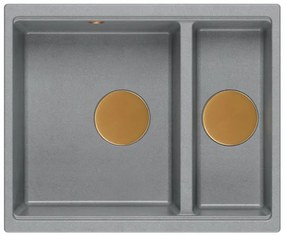 Chiuveta din granit Logan 150 gri metalic