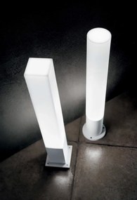 Stalp modern de exterior cu protectie IP44 EDO OUTDOOR PT1 SQUARE alb 142999