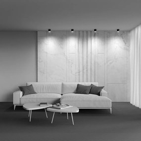 Spot aplicat minimalist design tehnic Polar negru