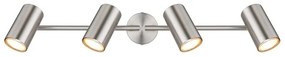 Plafoniera cu 4 Spoturi directionabile ALLVI nickel