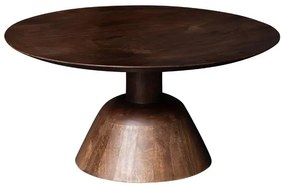Masuta de cafea, rotunda, din lemn de mango, Everdel