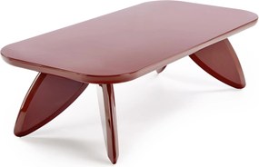 Măsuță de cafea dreptunghiulară Lumis 120 cm - burgund