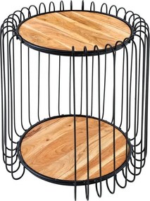 Masuta de cafea, Metal, Lemn, TRUE ELEMENTS 50cm